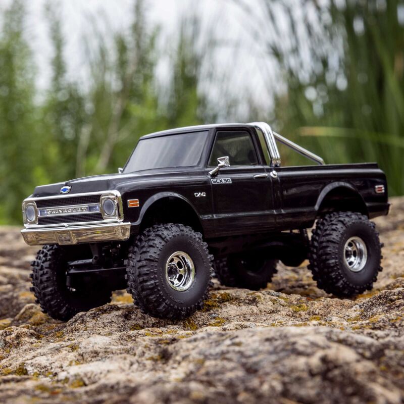 Axial SCX30 Chevrolet K10 1:30 4X4 Rock Crawler RTR, inkl. Akku & Ladegerät, schwarz / AXI-2260T2