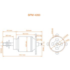 SPEKTRUM Avian 4260-480Kv Outrunner Brushless Motor /...