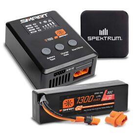 Spektrum Smart Powerstage Bundle: 1300mAh 3S 30C LiPo...