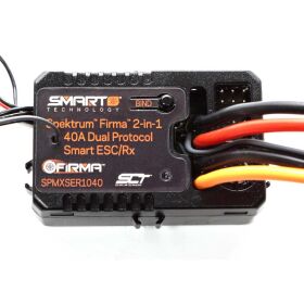 SPEKTRUM FIRMA 2 in 1 - 40A BR Smart ESC/Dual Protocol RX...