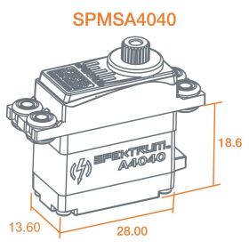 SPEKTRUM A4040 MT/HS Micro MG HV Servo / SPMSA4040