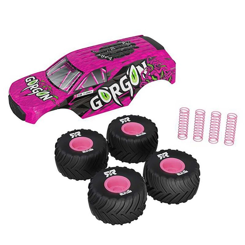 ARRMA GORGON GROM pink Parts und Body Bundle / ARA-3987