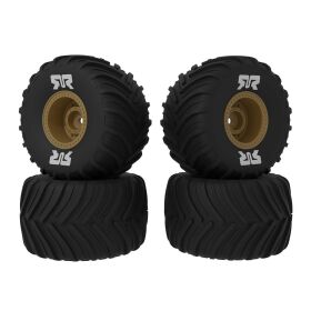ARRMA dBoots Chevron MT Tire Set Glued (Bronze) (2 Pairs)...