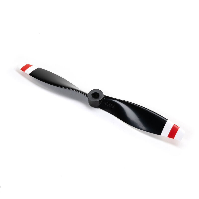 E-FLITE 9.5 x 7.5 CW Left Propeller: RC-45J 1.5m (Black w/Red and White Tips) / EFLP09575BCW