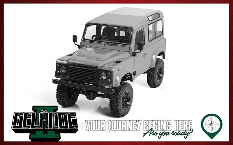 RC4WD Gelande II Truck Kit mit LR Defender D90 Hart-Karo-Set / RC4ZK0073