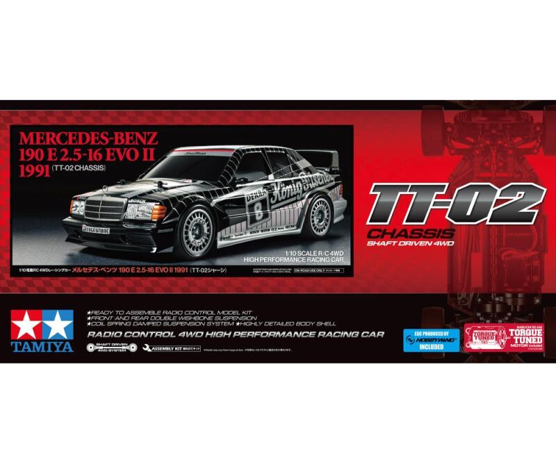 TAMIYA 1:10 RC Mercedes Benz 190E König-Pilsener TT-02 / 300058752