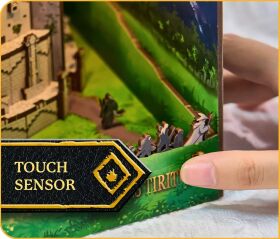 Revell Tiny Adventures - Herr der Ringe "Minas Tirith" Book Nook Miniaturwelt aus Holz zum Zusammenbauen / 536