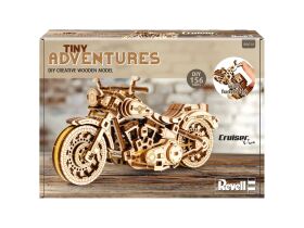 Revell Tiny Adventures - Cruiser V-Twin Funktionsmodell aus Holz zum Zusammenbauen / 614