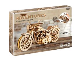Revell Tiny Adventures - Cruiser V-Twin Funktionsmodell aus Holz zum Zusammenbauen / 614