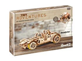 Revell Tiny Adventures Roadster Funktionsmodell 1:32 aus Holz zum Zusammenbauen / 615