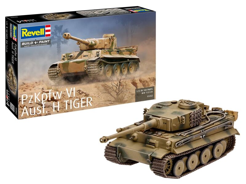 Revell PzKpfw VI Ausf. H Tiger 1:72 Plastikmodellbausatz / 3262