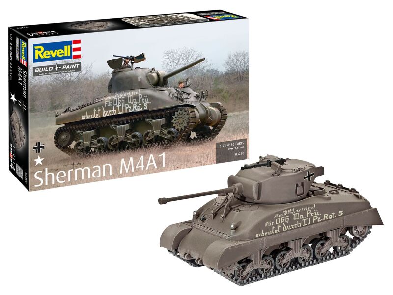 Revell Sherman M4A1 Modellbausatz 1:72 / 3290