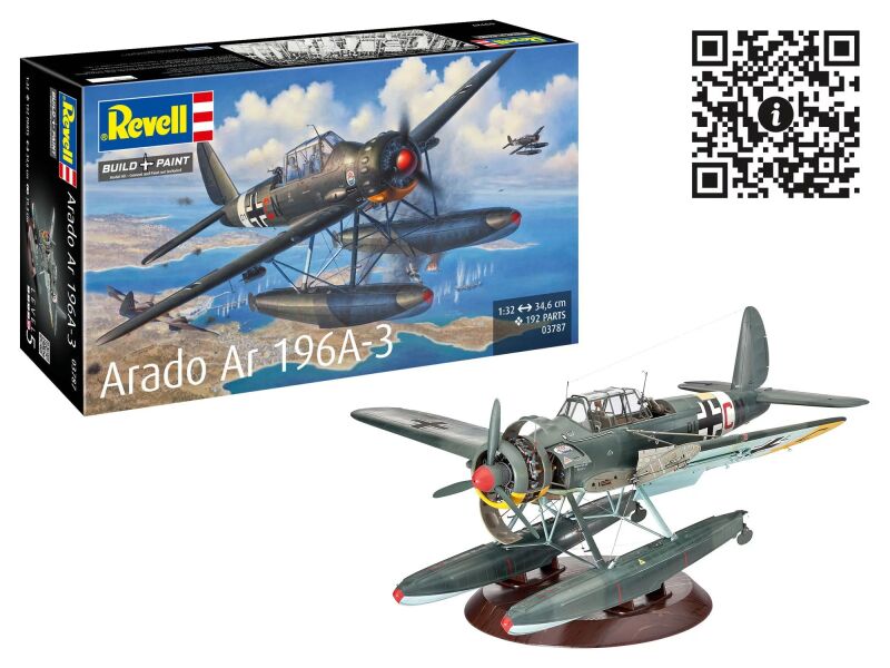 Revell Arado Ar196A-3 Seaplane Modellbausatz / 3787