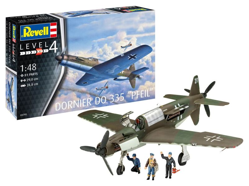 Revell Dornier Do 335 "Pfeil" Modellbausatz / 3795