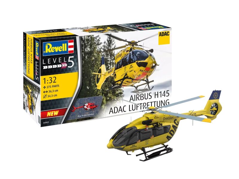 Revell Airbus H145 "ADAC Luftrettung" Modellbausatz / 4969