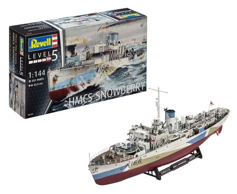 Revell Flower Class Corvette "HMCS Snowberry" Modellbausatz 1:144 / 5132