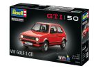 Revell Geschenkset "50 Jahre VW Golf 1 GTi" 1:24 Modellbausatz mit Basiszubehör / 5623
