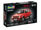 Revell Geschenkset "50 Jahre VW Golf 1 GTi" Modellbausatz mit Basiszubehör / 5623