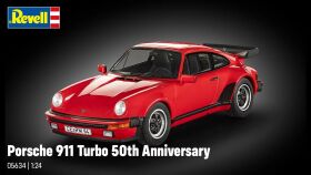 Revell Geschenkset "50 Years of the Porsche 911 Turbo" 1:24 Modellbausatz mit Basiszubehör / 5634