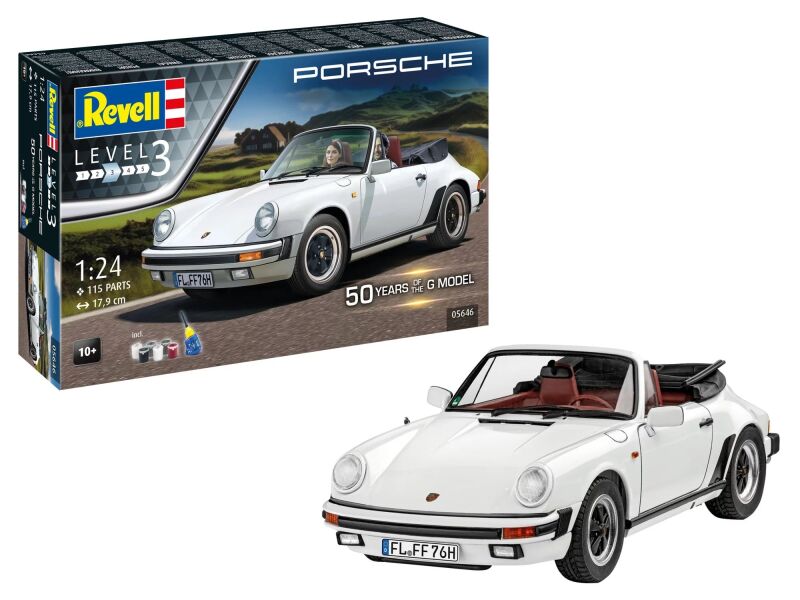 Revell Geschenkset 50 Years of Porsche 911 G-Model Modellbausatz mit Basiszubehör / 5646