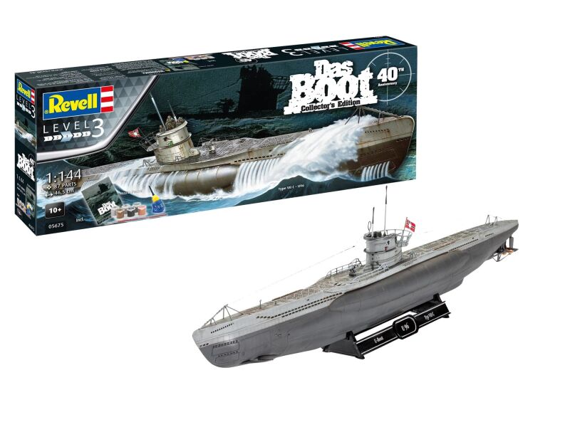 Revell Das Boot Collectors Edition 40th Anniversary U 96 1:144 Modellbausatz mit Basiszubehör / 5675