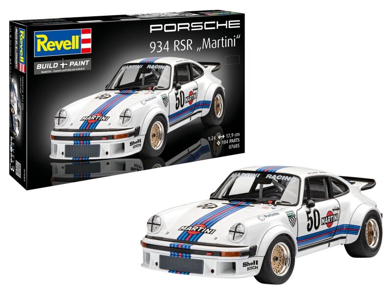 Revell Porsche 934 RSR "Martini" Modellbausatz / 7685
