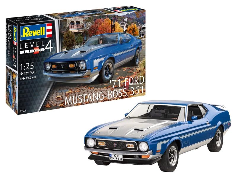 Revell 71 Ford Mustang Boss 351 Modellbausatz 1:25 / 7699
