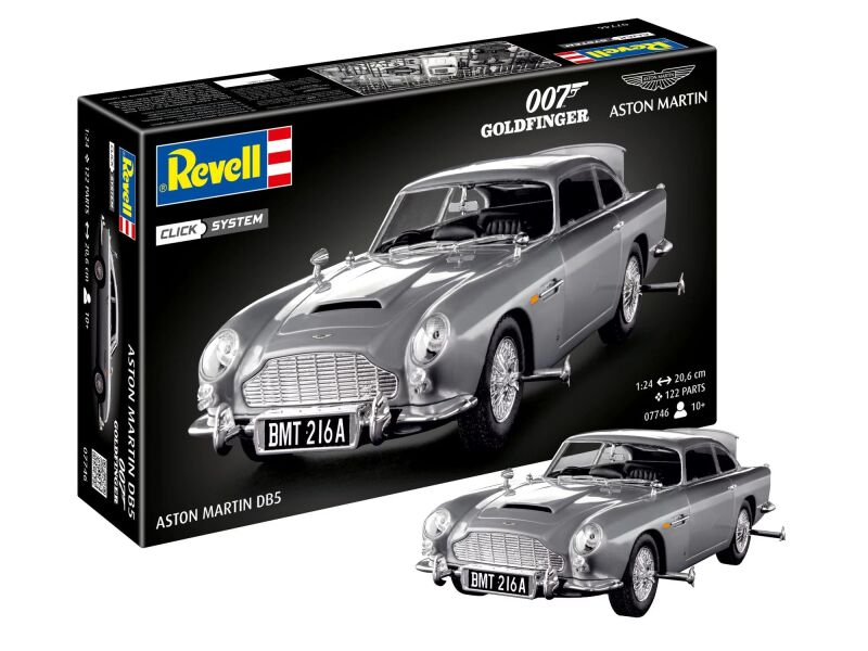 Revell James Bond Aston Martin DB5 Click System Bausatz zum Zusammenstecken mehrfarbig / 7746