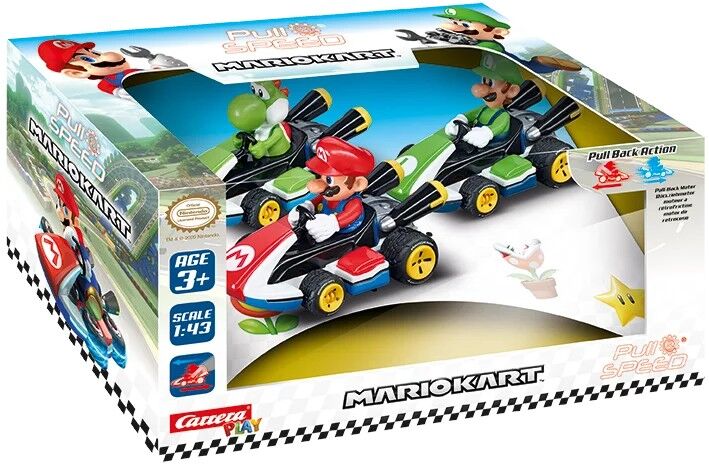Carrera Pull & Speed Mario Kart(TM) - Pack of 3 Auto mit Rückziehmotor / 15813010