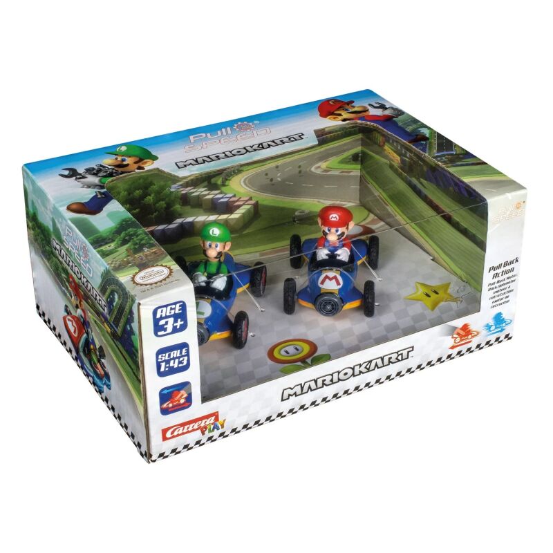 Carrera Pull & Speed Mario Kart(TM) - Mach8 Twinpack Auto mit Rückziehmotor / 15813018