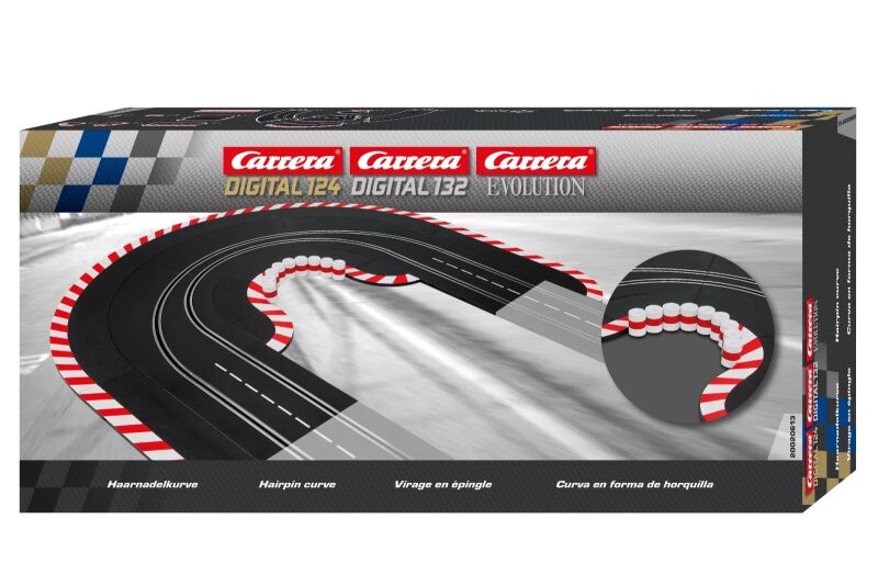 Carrera 124 132 Evolution Haarnadelkurve Schienen-Zubehör / 20020613