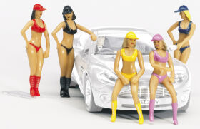 Carrera Evolution Pit Babes Figurensatz 5 Figuren...