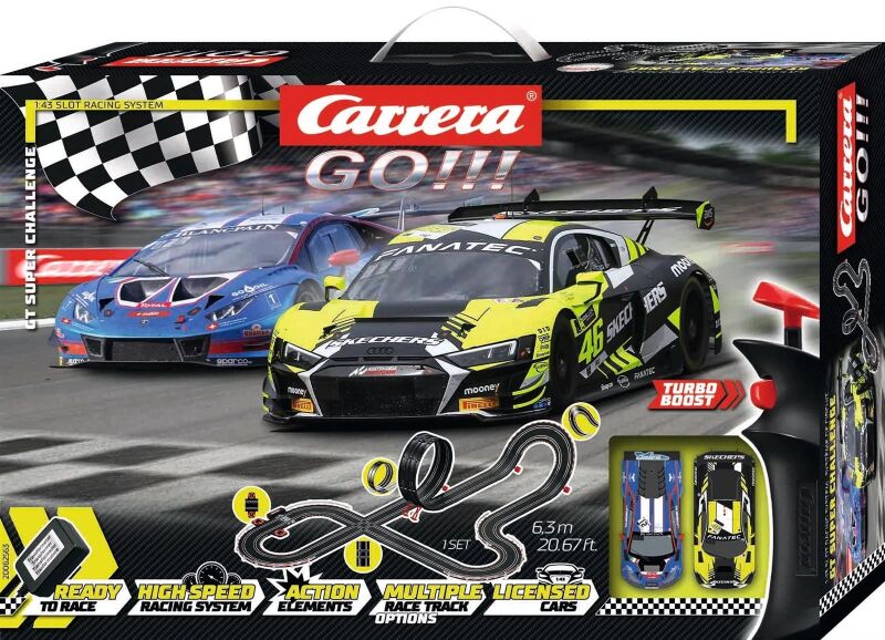 Carrera GO!!! GT Super Challenge Autorennbahn-Set / 20062563