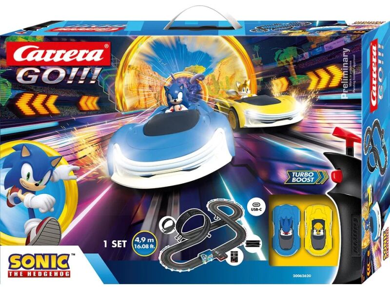 Carrera GO!!! Sonic Racing CrossWorlds Autorennbahn-Set / 20062620