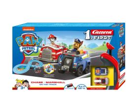 Carrera First PAW Patrol On the Track Autorennbahn-Set...