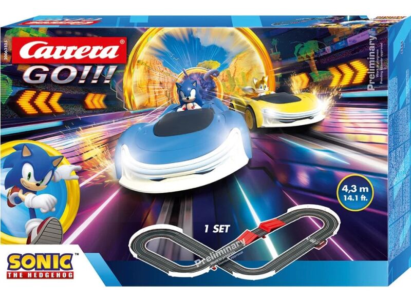 Carrera GO!!! Sonic Racing CrossWorlds Autorennbahn-Set (Batteriebetrieb) / 20063525