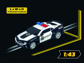 Carrera GO!!! Chevrolet Camaro ZL1 Sheriff 1:43 Slotcar...