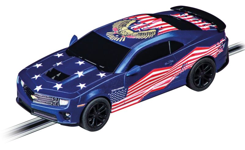 Carrera GO!!! Chevrolet Camaro Stars n Stripes Autorennbahn Fahrzeug / 20064290