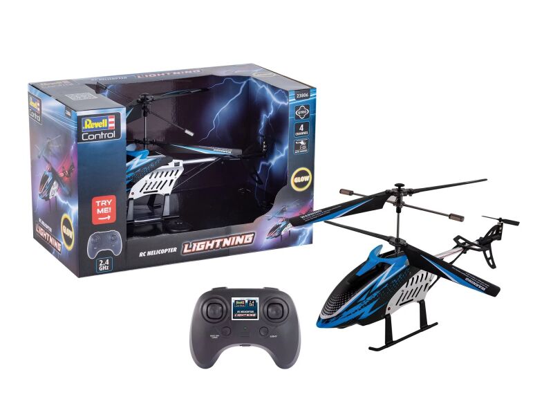 Revell Control Lightning RC Helikopter mit LED-Beleuchtung, blau / 23806