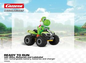 Carrera RC 2,4GHz Mario Kart(TM), Yoshi - Quad 1:40 Ferngesteuertes Auto / 370400021