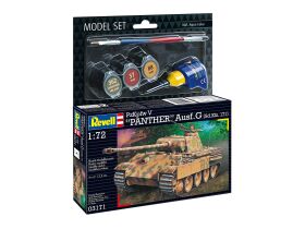 Revell Model Set Panther Ausf. G 1:72 Modellbausatz mit Basiszubehör / 63171