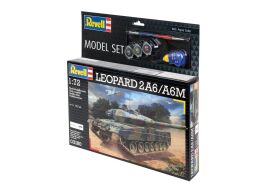 Revell Model Set Leopard 2A6/A6M Modellbausatz mit Basiszubehör / 63180