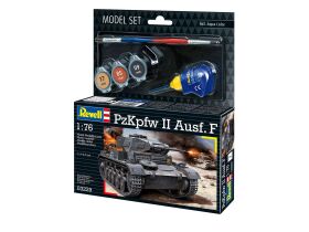 Revell Model Set PzKpfw II Ausf. F 1:76 Modellbausatz mit Basiszubehör / 63229