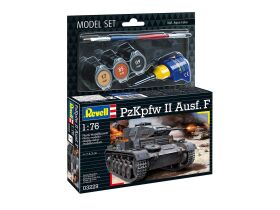 Revell Model Set PzKpfw II Ausf. F 1:76 Modellbausatz mit Basiszubehör / 63229