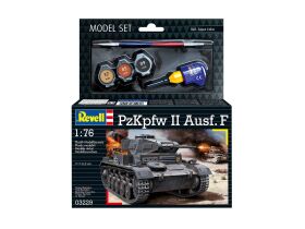 Revell Model Set PzKpfw II Ausf. F 1:76 Modellbausatz mit Basiszubehör / 63229