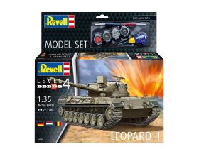 Revell Model Set Leopard 1 1:35 Modellbausatz inkl. Farben, Kleber & Pinsel / 63240