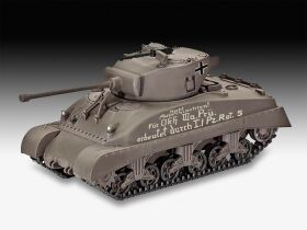 Revell Model Set Sherman M4A1 Modellbausatz mit Basiszubehör / 63290