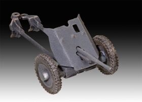 Revell Model Set Krupp Protze Kfz 69 mit 3,7 cm Pak 1:76 Modellbausatz inkl. Farben, Kleber & Pinsel / 63344