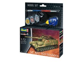 Revell Model Set Sd.Kfz. 164 Nashorn Modellbausatz mit Basiszubehör / 63358