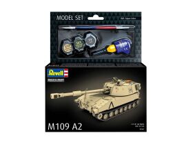Revell Model Set M109 A2 Modellbausatz mit Basiszubehör / 63361
